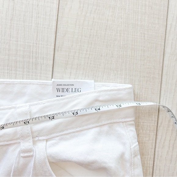 Mango white high waisted wide leg jeans - Picture 10 of 15
